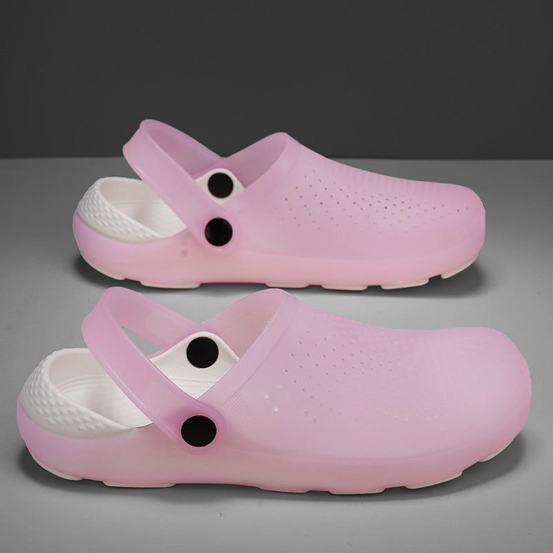 Women's Adjustable Strap Jelly Clogs
