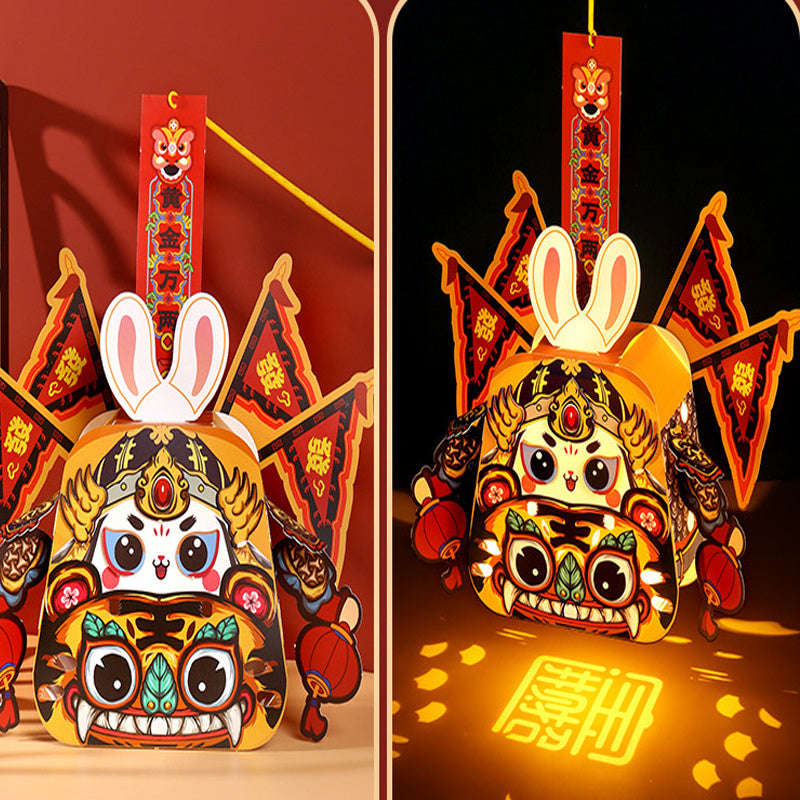 Year Of The Rabbit Paper Lamp Handcraft Projection Lamp