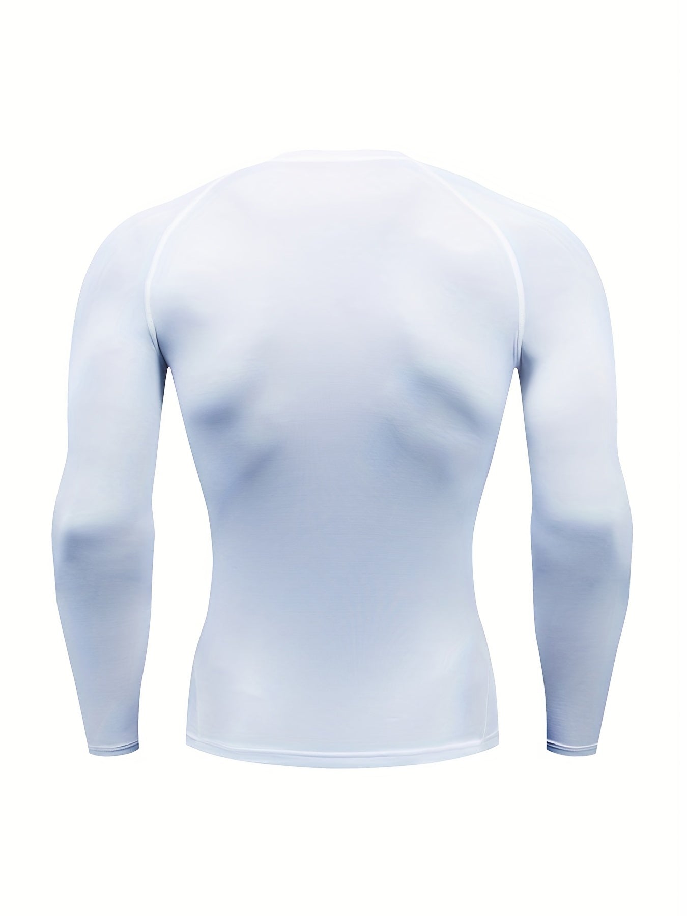Men's Solid Quick Drying Long Sleeve Compression T-Shirt