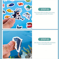 Handheld Jelly Quiet Sticker Book Educational Brain Puzzle Toy