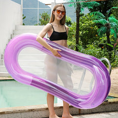 Inflatable Swimming Floating Board with Backrest for Pool