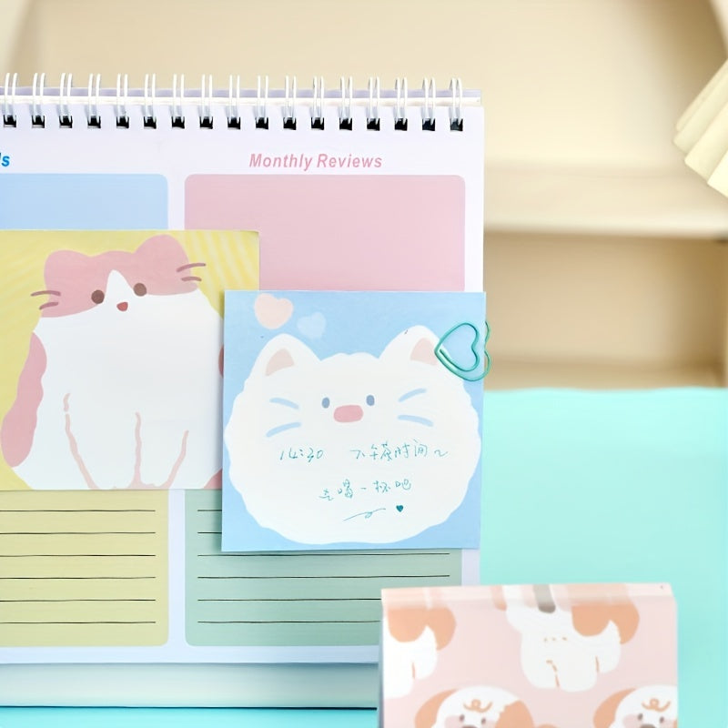 100 Sheets Cartoon Animal Notepad To Do List Memo Office Message Pad