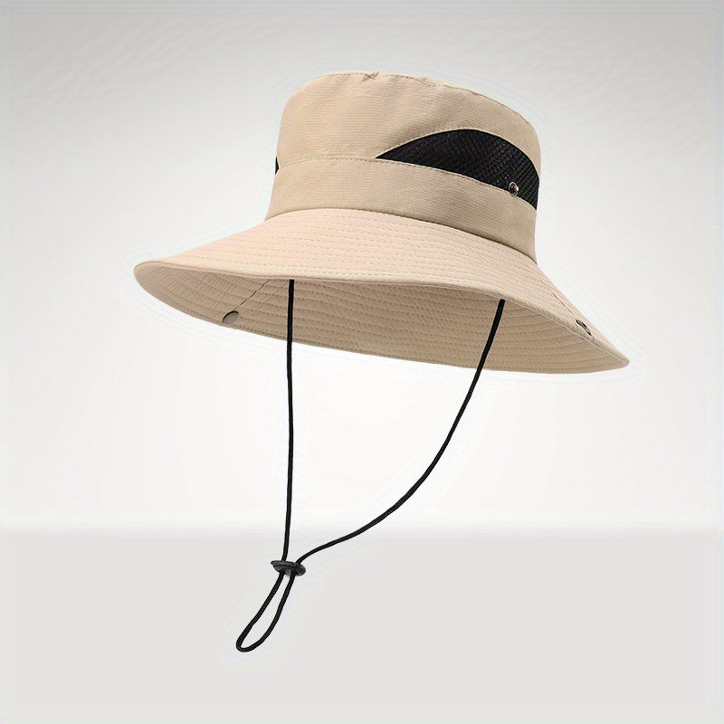 Summer Bucket Hat Breathable Large Brim Men Women