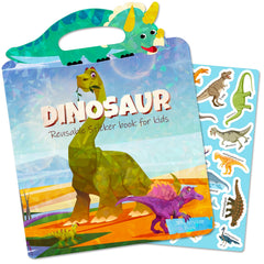 1pc Dinosaur Reusable Sticker Book for Kids Silicone Animal Prints