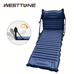 2-in-1 Folding Sleeping Pad with Backrest & Pillow for Camping