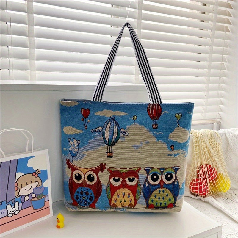 Animal Pattern Large Capacity Cartoon Shoulder Bag