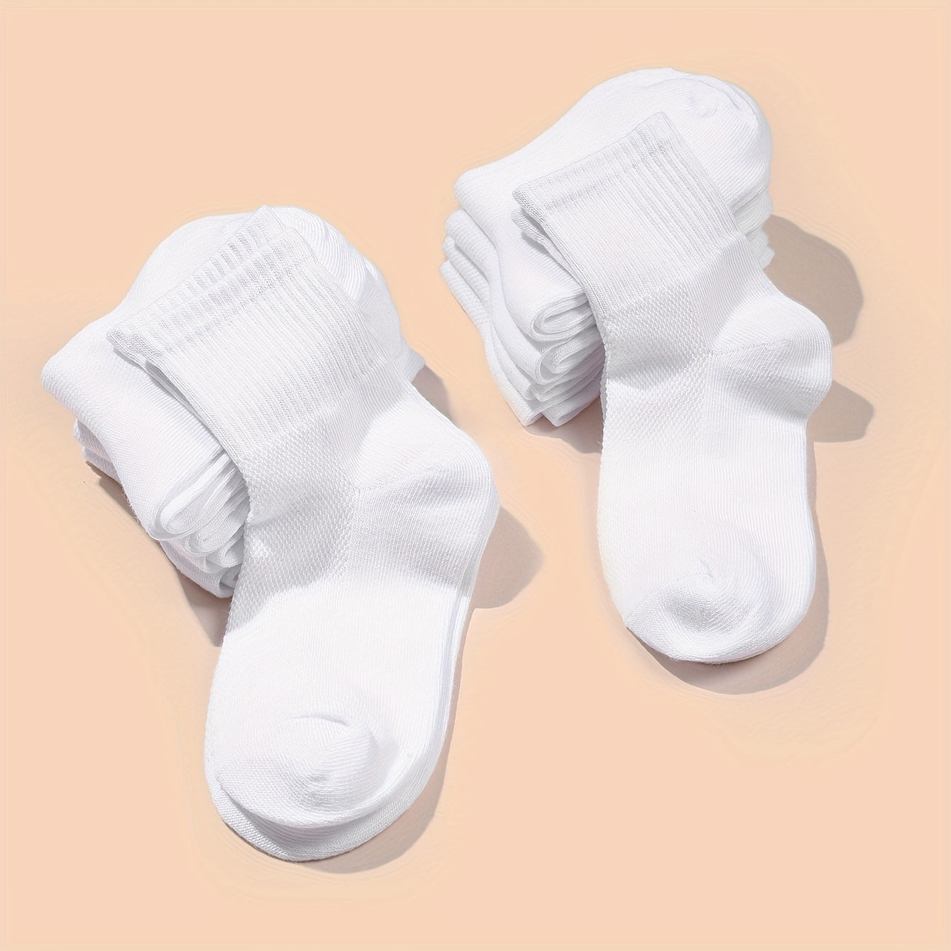 12 Pairs Kids Mid Tube Socks Unisex Crew Socks for Spring Summer