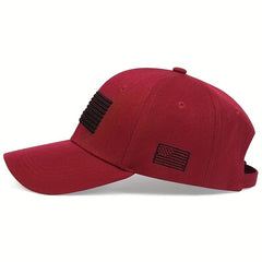 Mens American Flag Baseball Cap Adjustable Casual Hat Spring Autumn