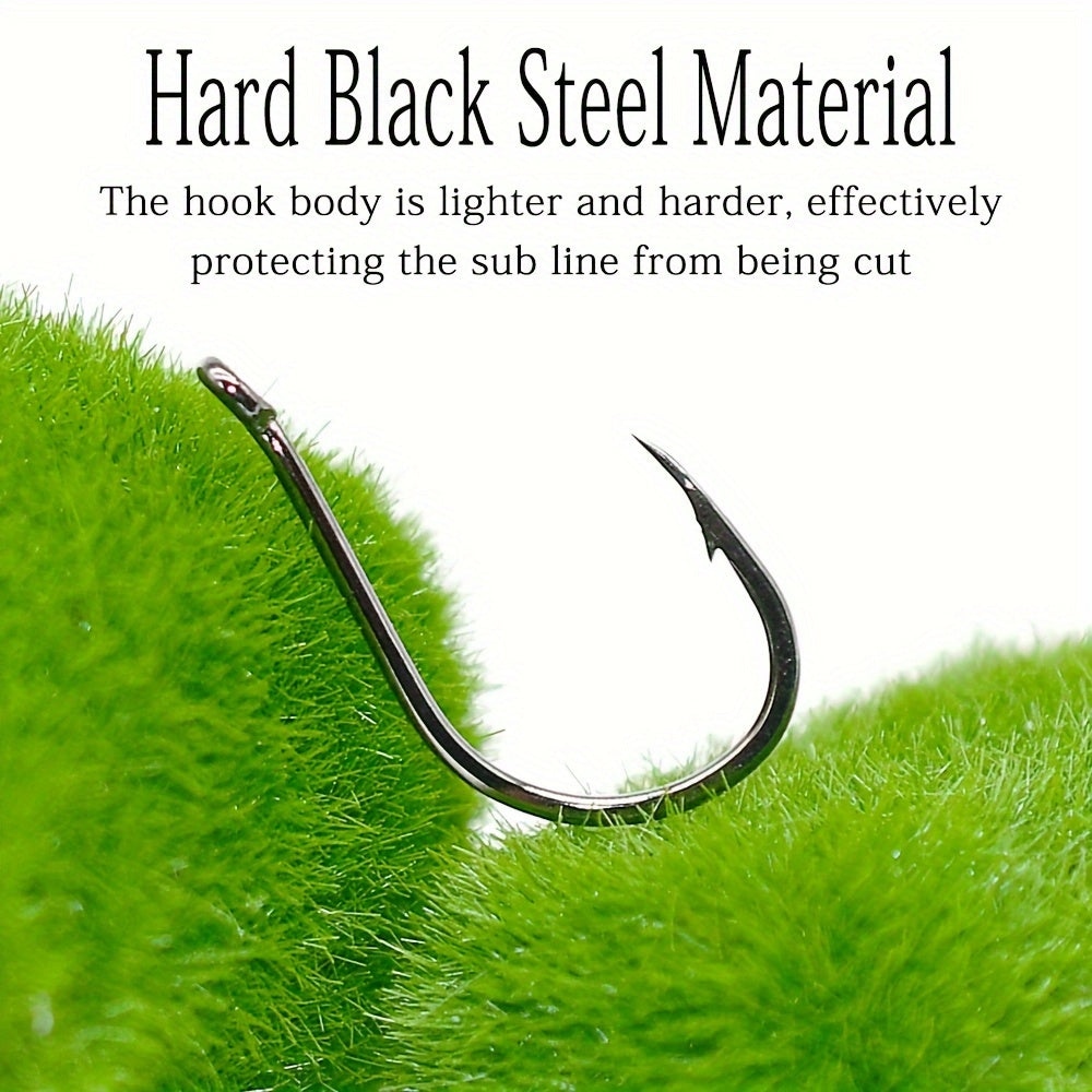 1000pcs High Carbon Steel Fishing Hooks 12 15 Barbed Fishhooks