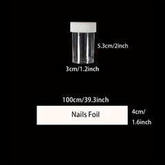 Glossy Glitter Acrylic Nail Foil Stickers Butterfly Spring Flower Designs