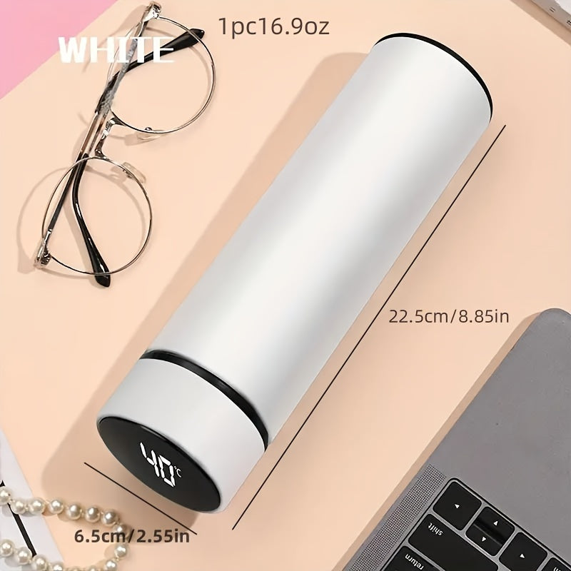 500ml Vacuum Insulated Stainless Steel Water Cup LED Display Touch Temp Sensor