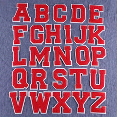 26pcs Snow Neil Iron On Letter Patches Sew On Embroidered Stickers