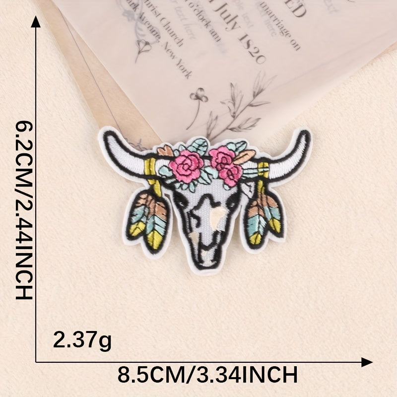 3pcs Teen Bulls Embroidery Patch for Clothes Backpack DIY Decorative Accessory