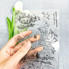 Cartoon Goose Transparent Silicone Stamp