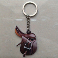 Saddle Car Key Chain Pendant Decoration Women Acrylic Key Chain Ornament
