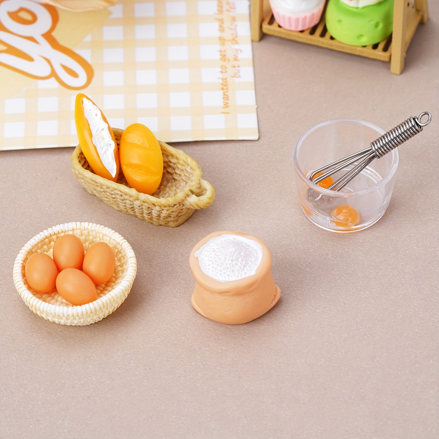 Baking Props Set for DIY Dollhouse Decoration Projects