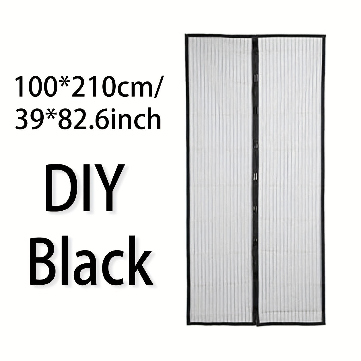 Magnetic Screen Door Easy Install Heavy Duty Mesh Keep Bugs Out