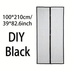 Magnetic Screen Door Easy Install Heavy Duty Mesh Keep Bugs Out