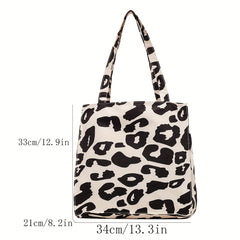 Leopard Tote Bag Large Capacity Shoulder Bag