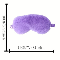 Solid Eye Protection Eye Mask Lunch Break Plush Eye Mask