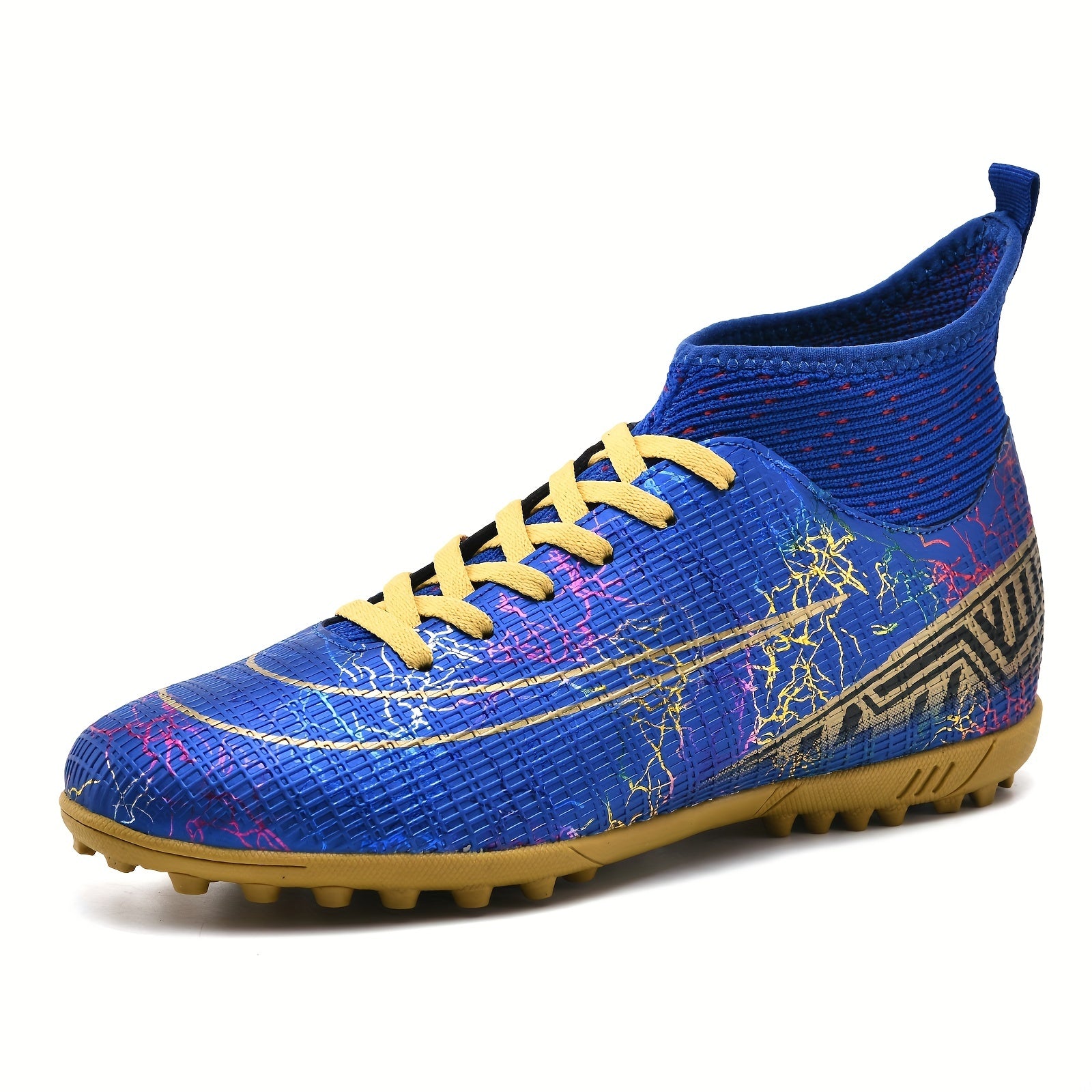 Kids Anti Skid Turf Football Boots Lace Up Training Shoes