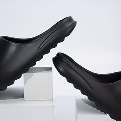 Men's Cloud Slides Pillow Slippers Lightweight Open toe Shoes For Indoor Outdoor