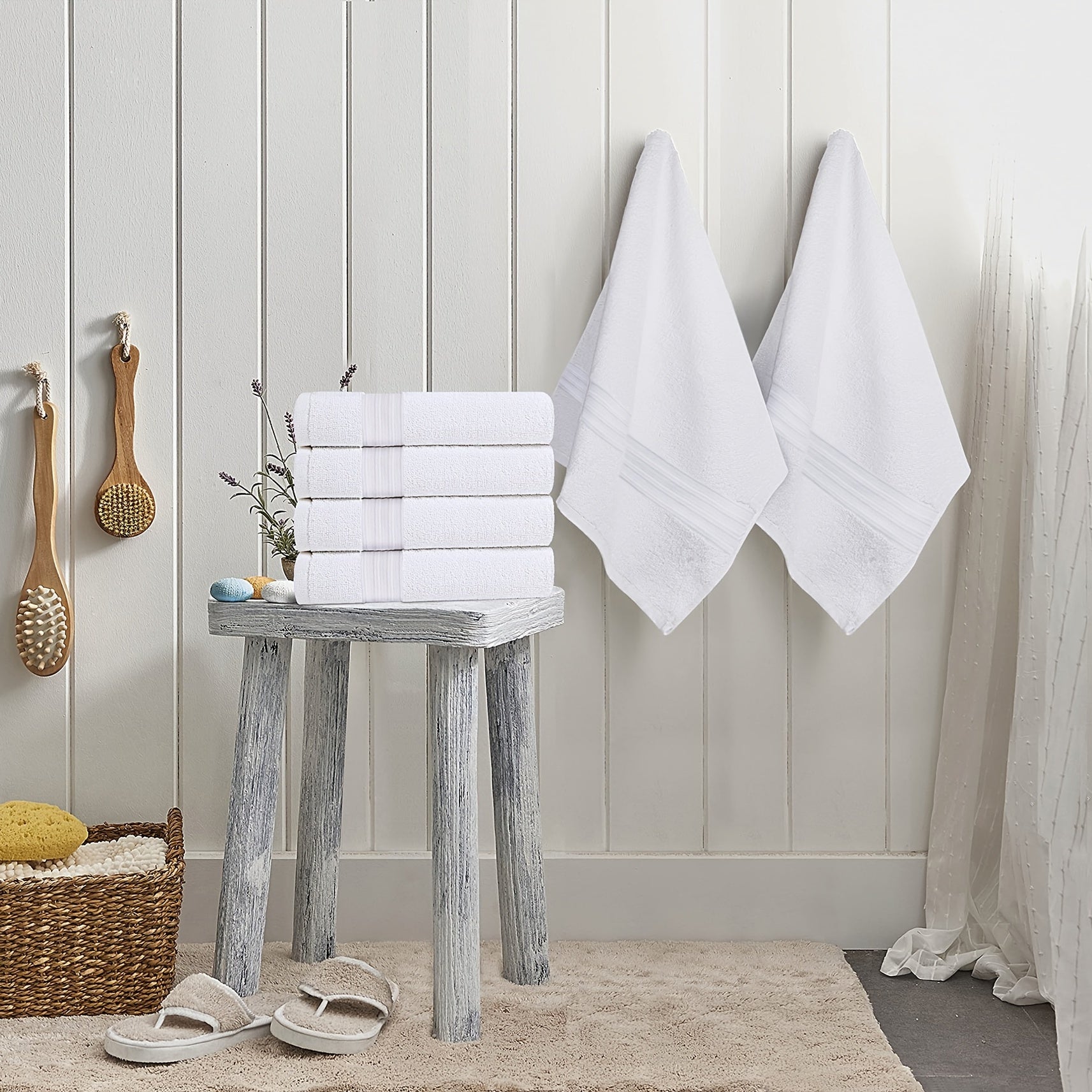 Absorbent Soft Cotton Hand Towels for Bath Hand Facial Gym and Spa