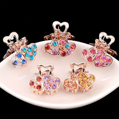Rhinestone Butterfly Hair Claw Clip Non Slip Grip Hair Jaw Clip