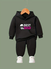 Dad Pattern Long Sleeve Hooded Sweatshirt Girls Comfy Hoodies Pullover