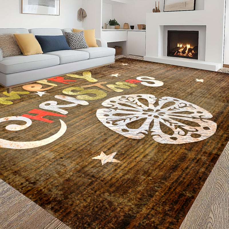 Soft Fluffy Christmas Carpet Floor Mat - Non Slip Area Rug