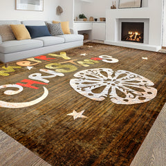 Soft Fluffy Christmas Carpet Floor Mat - Non Slip Area Rug