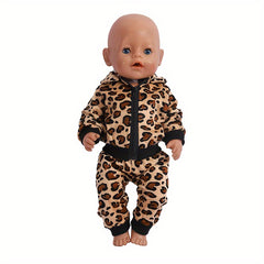 Leopard Print Doll Clothes for 17-18 Inch American Dolls