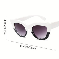 Y2K Cat Eye Sunglasses UV400 Anti Glare for Driving Beach Party