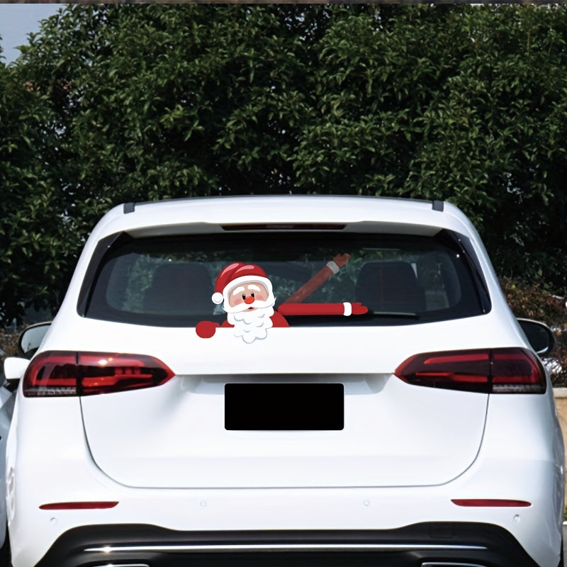 Christmas Car Decoration Sticker Funny Waterproof Self adhesive