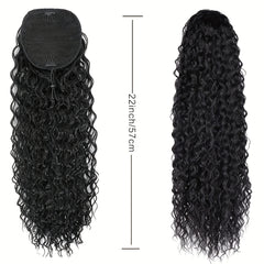 Curly Wave Ponytail Extension 60-96 cm Drawstring Natural Wave Shaped Wig