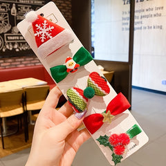 10pcs Christmas Hair Clip Decorative Hair Accessories for Girls