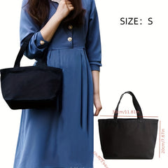 Canvas Shoulder Bag Unisex Tote Reusable Grocery Large Capacity Shopping