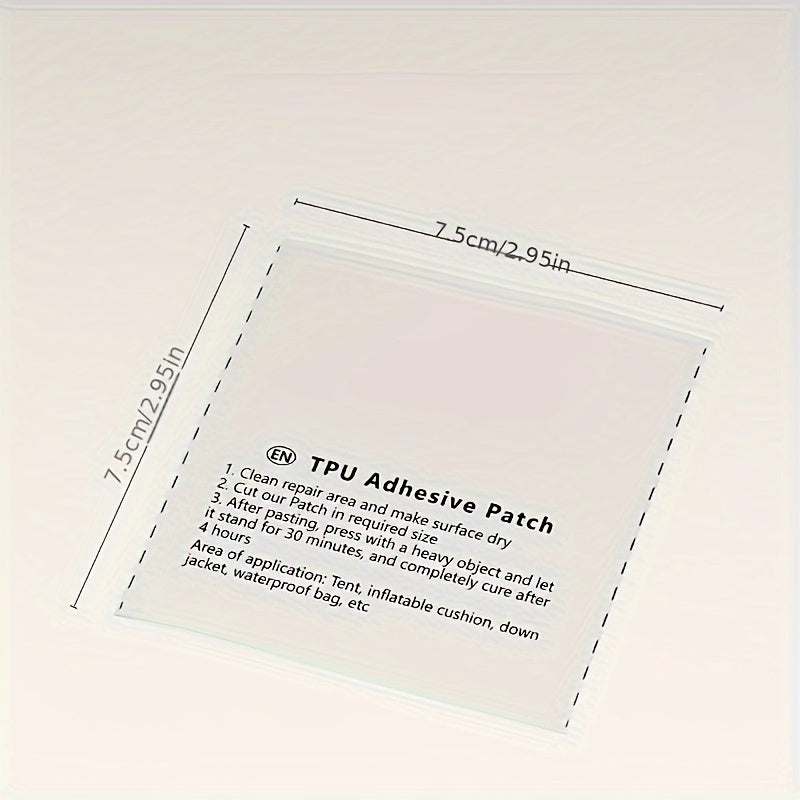 2pcs TPU Repair Patches for Tent Canopy Raincoat Inflatable Products