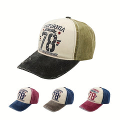 CALIFORNIA 78 Baseball Cap Vintage Distressed Washed Cotton Sports Hat