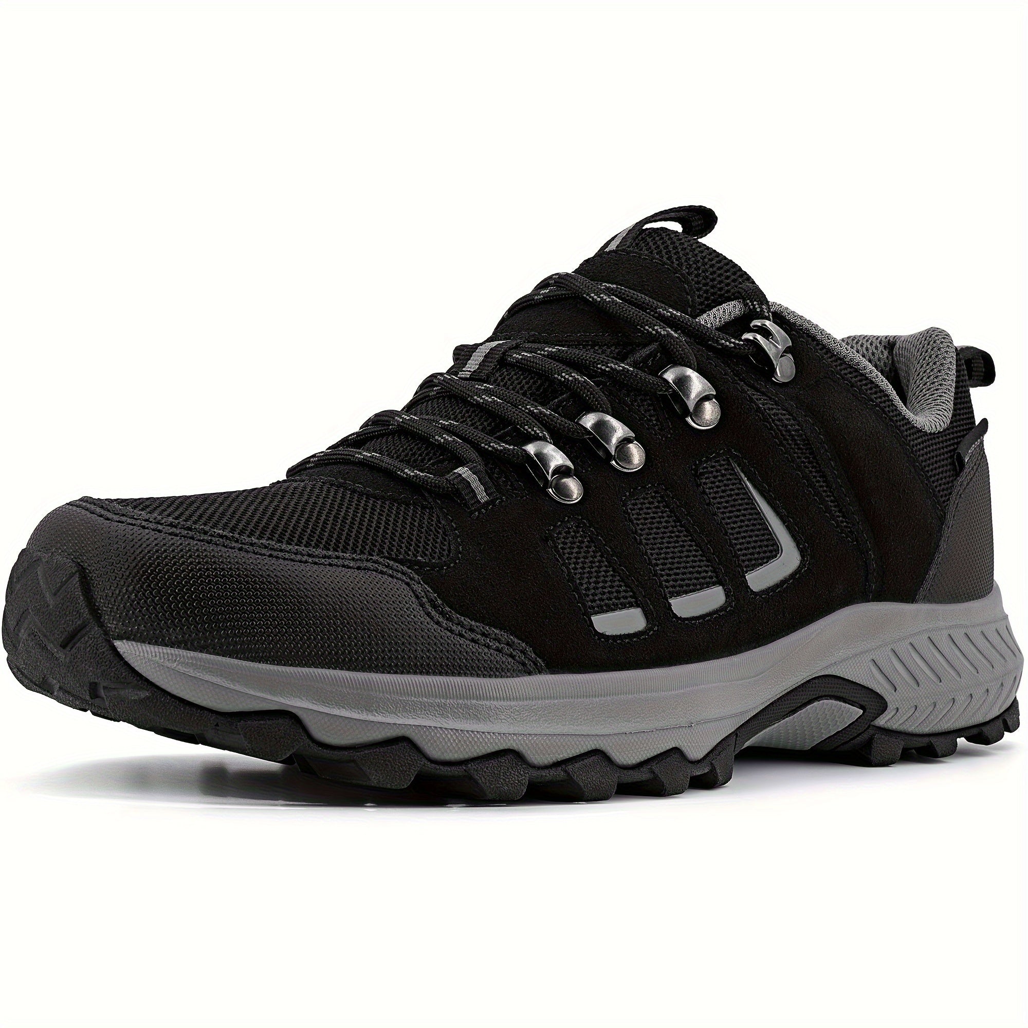 Men's Durable Hiking Boots Non Slip Lace Up Shoes For Outdoor Activities