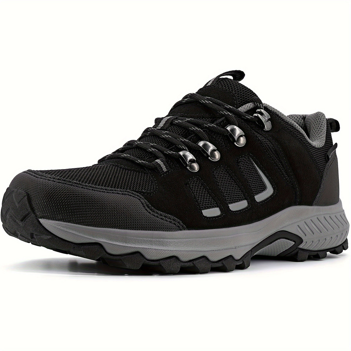 Men's Durable Hiking Boots Non Slip Lace Up Shoes For Outdoor Activities