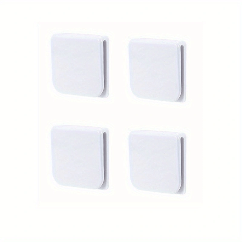 4pcs Shower Curtain Clips Anti Splash Easy Install Stylish Bathroom Decor
