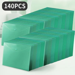 140pcs Transparent A4 File Bag Document Storage Bag