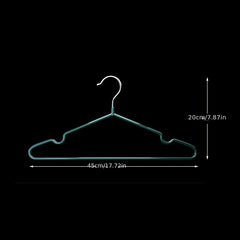10pcs Heavy Duty Metal Hangers 41 91cm Anti-slip Rubber Coated Wire Hangers