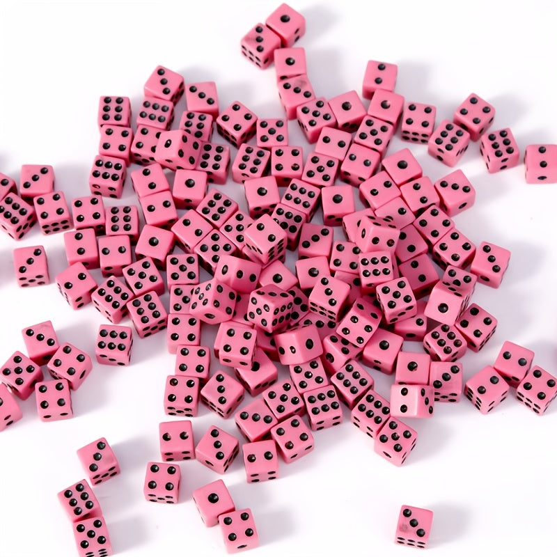 100pcs 8mm 4 Plastic Dice for Parties Chess Games