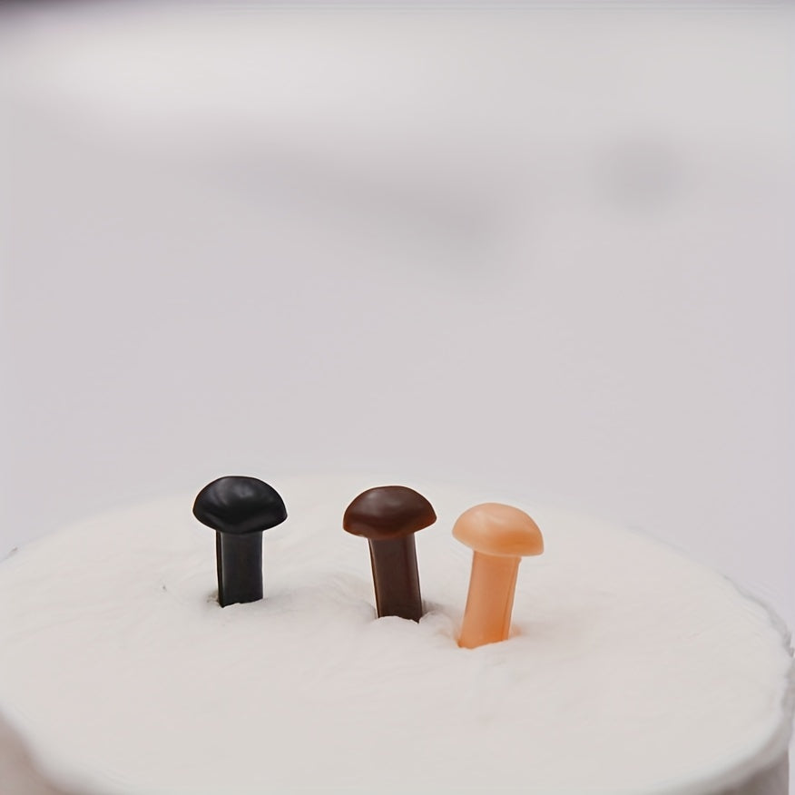 Mini Doll Toy Nose Set Pink Brown Plastic Triangle Nose Accessories