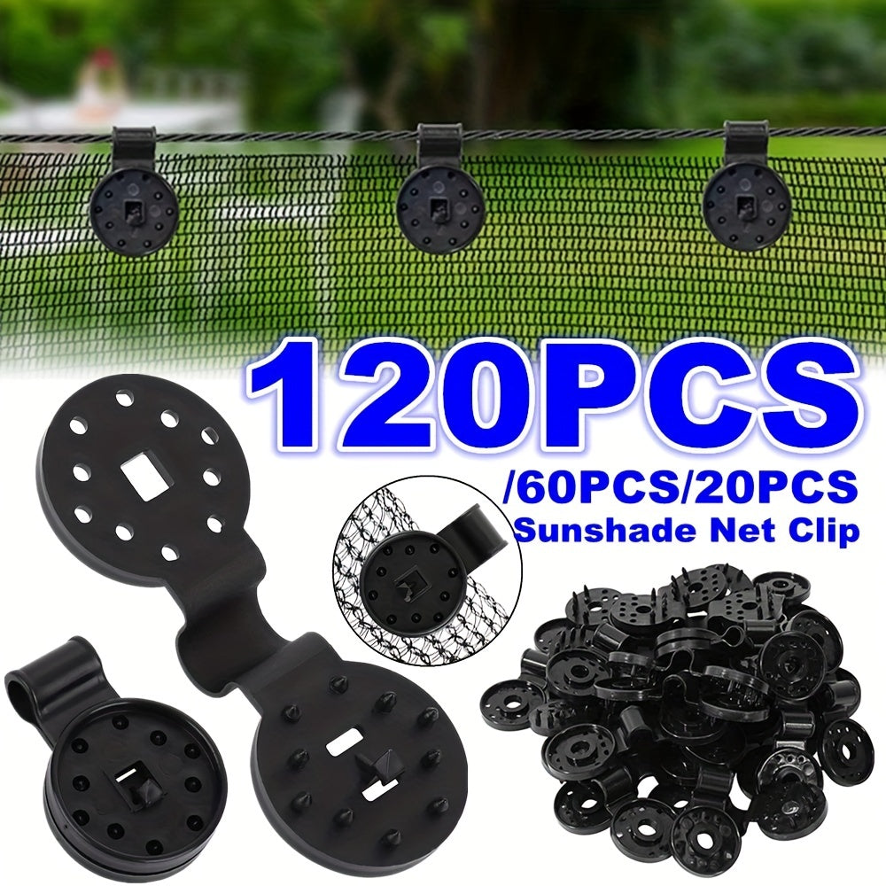 20pcs Sun Shading Net Clip Reusable Greenhouse Film Clamp Outdoor Tent Hook