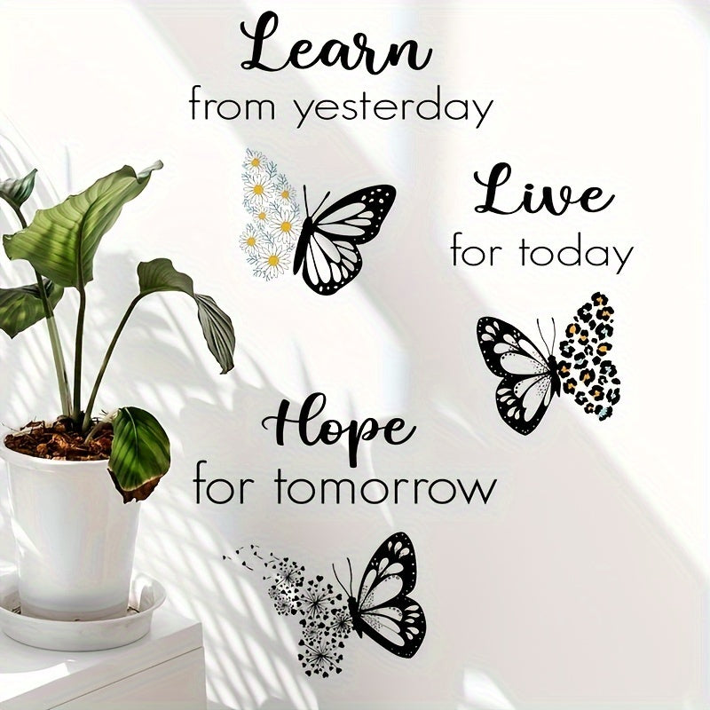 Butterfly Wall Sticker Inspirational Phrase 29 97 44 Winter Year