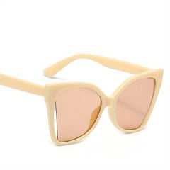 Large Cat Eye Sunglasses Hollow Retro Jelly UV400 Sun Shades