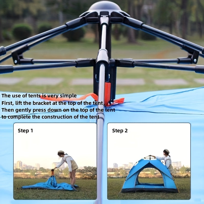 Waterproof Tent for 3-4 People, Ideal for Camping, Beach and Picnics
